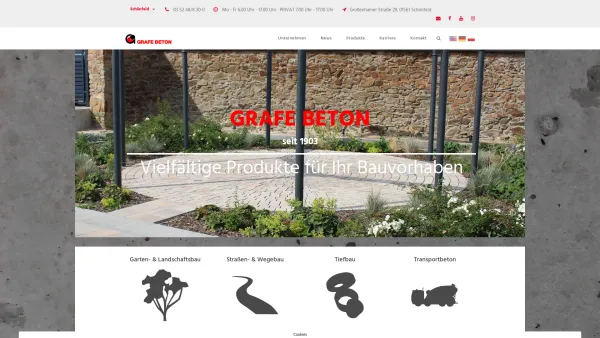 Website Screenshot: Tamara Grafe Beton GmbH - Grafe Beton - Date: 2023-06-16 10:12:26