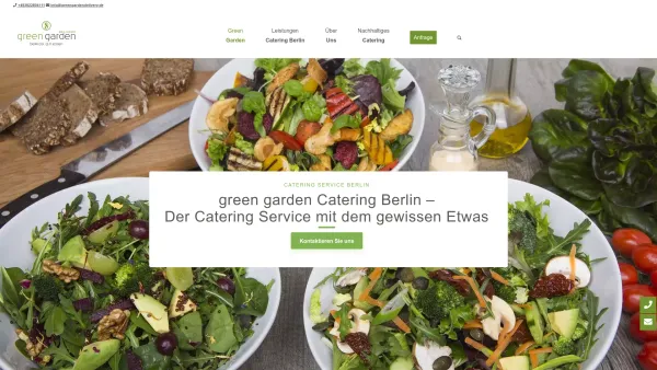 Website Screenshot: Green Garden Delivery Catering - Catering Service in Berlin - bewusst gut essen mit Green garden delivery - Date: 2023-06-16 10:12:26