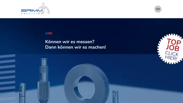 Website Screenshot: Grimm GmbH -  Drehtechnik · Schleiftechnik ·  Verzahnungstechnik - Die Grimm AG ist ein guter Partner für anspruchsvolle technische Lösungen. - Date: 2023-06-20 10:37:41