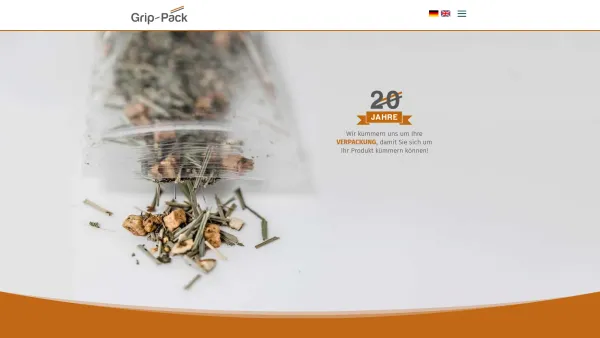 Website Screenshot: Grip-Pack Verpackungsservice GmbH - Willkommen - Grip Pack - Date: 2023-06-20 10:37:41