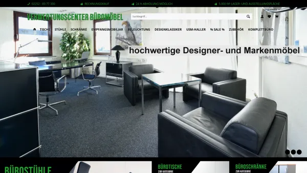 Website Screenshot: Grüne Büromöbel gebraucht, gut, günstig - Gebrauchte Büromöbel | Verwertungscenter Büromöbel - Date: 2023-06-20 10:37:41