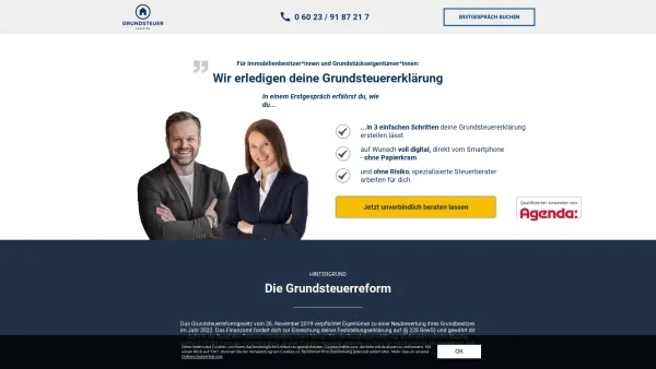 Website Screenshot: Grundsteuer Experten - Grundsteuer Experten - Date: 2023-06-20 10:42:02
