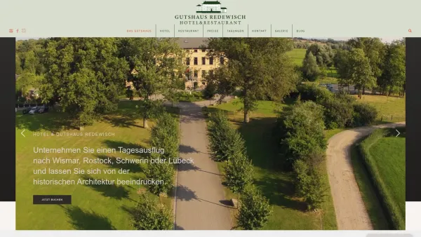 Website Screenshot: Hotel und Restaurant Gutshaus Redewisch - Das Gutshaus - Gutshaus Redewisch - Date: 2023-06-20 10:37:44