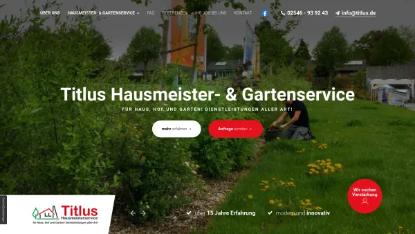 Website Screenshot: Hausmeister Service Titlus -  ... für Haus,  Hof und Garten! - Hausmeisterservice und Handwerker Titlus in Coesfeld - Date: 2023-06-20 10:37:44