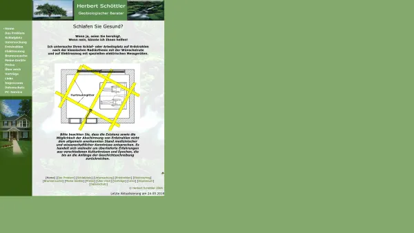 Website Screenshot: Rutengänger Herbert Schöttler - Herbert Schöttler, Rutengänger und Geobiologischer Berater für Erdstrahlen und Elektrosmog - Date: 2023-06-20 10:37:44