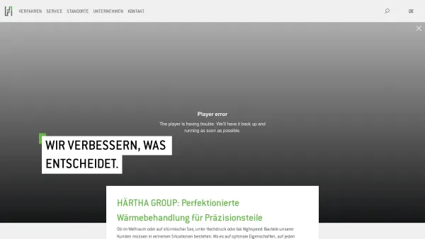 Website Screenshot: Haarmann Presswerkzeuge GmbH -  Haarmann Gruppe - HÄRTHA GROUP Surface Technologies - Date: 2023-06-20 10:37:44