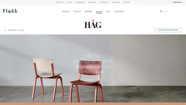 Website Screenshot: HAG GmbH Ergonomische Sitzlösungen für dynamisches Sitzen - HÅG - Bürostühle mit komfortablem Design | Flokk - Date: 2023-06-20 10:37:44