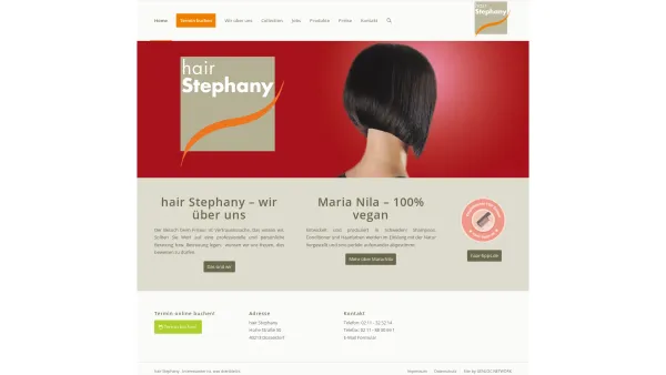 Website Screenshot: hair Stephany - Friseur Düsseldorf Altstadt - hair Stephany - Date: 2023-06-20 10:42:03