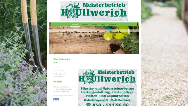 Website Screenshot: Ullwerich, H.-Inh. Timo Ullwerich - H - Ullwerich - Startseite - Date: 2023-06-20 10:37:44