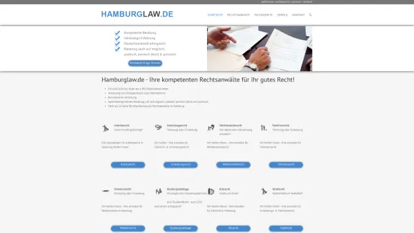 Website Screenshot: Hamburg Law Rechtsanwälte Jean-Pierre El Sayed , Dr. F. Christian Yazhari & Gregor P. Jezierski - Startseite - Rechtsanwalt Hamburg - Date: 2023-06-20 10:37:47