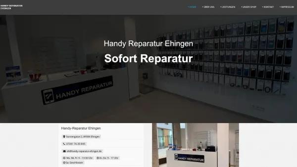 Website Screenshot: Dippy's Handyklinik Ehingen - Handy Reparatur Ehingen (Donau) - Handy-Reparatur-Ehingen - Date: 2023-06-20 10:37:47