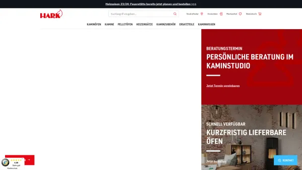 Website Screenshot: Hark GmbH & Co. KG -  Die Nr. 1 im Kamin- und Kachelofenbau - HARK | Kaminbau & Kachelofenbau seit 1971 | hark.de - Date: 2023-06-20 10:37:47