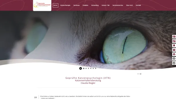 Website Screenshot: Harmonie Katzenpsychologie - Katzenpsychologie | Katzenberatung - Date: 2023-06-20 10:42:03