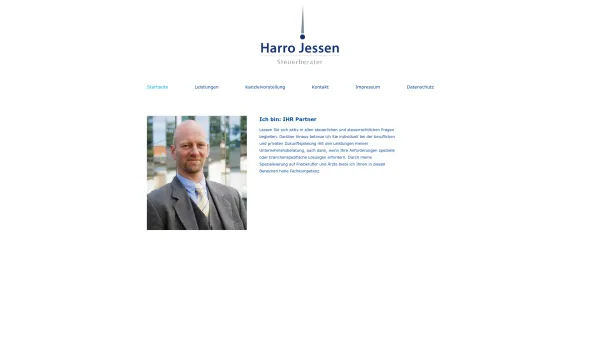 Website Screenshot: JESSEN HARRO - Harro Jessen Steuerberater | Startseite - Date: 2023-06-20 10:37:47