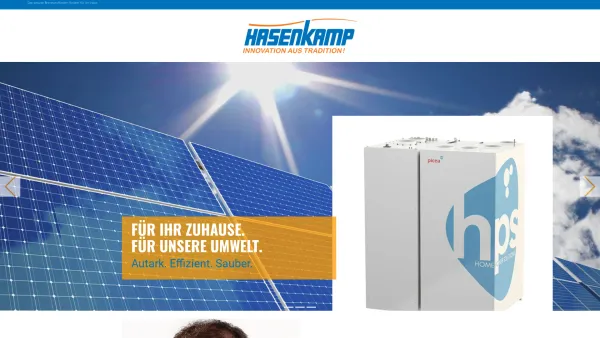 Website Screenshot: Hasenkamp GmbH - Brennstoffzellen-Technik Bochum, Dortmund, Hattingen - Date: 2023-06-20 10:37:47