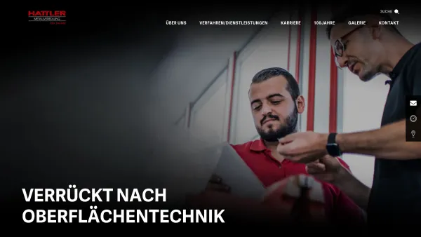 Website Screenshot: HATTLER & Sohn GmbH Metallveredlung - Home | Hattler - Date: 2023-06-20 10:37:47