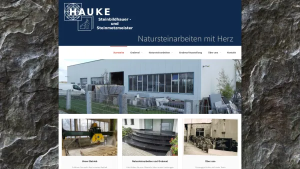Website Screenshot: Jens Hauke Bildhauer und Steinmetzmeister - Date: 2023-06-20 10:37:47