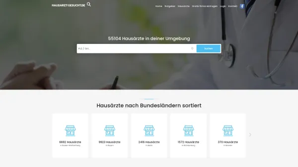 Website Screenshot: Hausarzt-Gesucht.de - 55104 Hausärzte in deiner Nähe | Hausarzt-Gesucht.de - Date: 2023-06-20 10:42:03