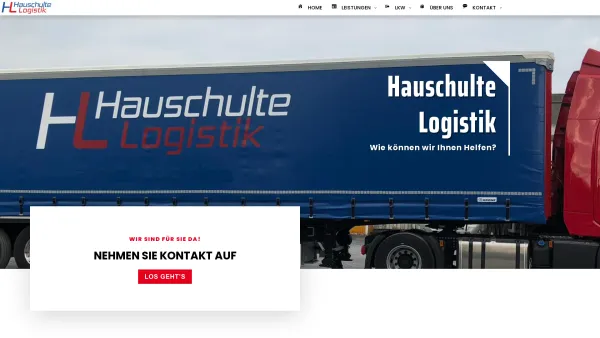 Website Screenshot: Hauschulte Logistik GmbH & Co. KG - Nahverkehr, Fernverkehr & Lagerhaltung - Hauschulte Logistik - Date: 2023-06-20 10:42:03