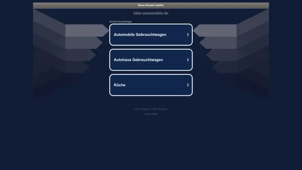 Website Screenshot: HBM automobile GmbH -  Der Partner Ihres  Vertrauens! - hbm-automobile.de - Date: 2023-06-20 10:37:47