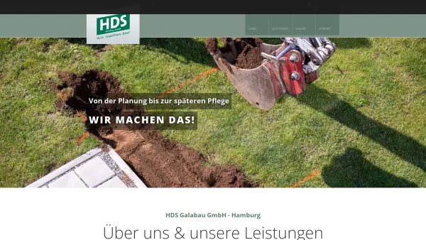 Website Screenshot: HDS Galabau GmbH - HDS Galabau GmbH in Hamburg - Willkommen! - Date: 2023-06-20 10:37:49