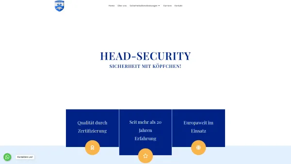 Website Screenshot: Head Security e.K. - Head Security - Sicherheitsdienst mit Köpfchen! • Head Security GmbH - Sicherheitsdienst - Date: 2023-06-20 10:37:49
