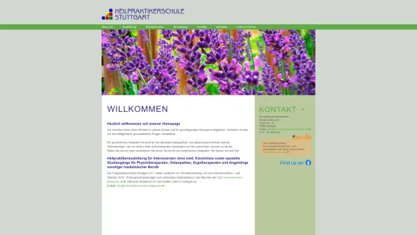 Website Screenshot: Heilpraktikerschule Stuttgart - heilpraktikerschule-stuttgart.de - Date: 2023-06-20 10:37:50