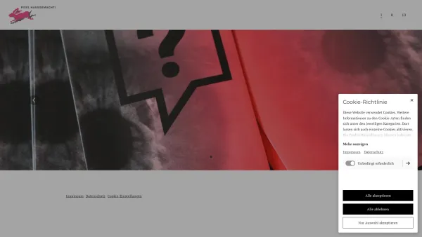 Website Screenshot: Designbüro Heimatstuben Dresden - Pixel hausgemacht – Büro für grafisches Design | Pixel hausgemacht! - Date: 2023-06-20 10:37:50