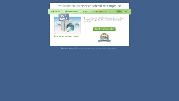 Website Screenshot: Heinrich Schmid GmbH & Co. KG - heinrich-schmid-reutlingen.de steht zum Verkauf - Date: 2023-06-20 10:37:50