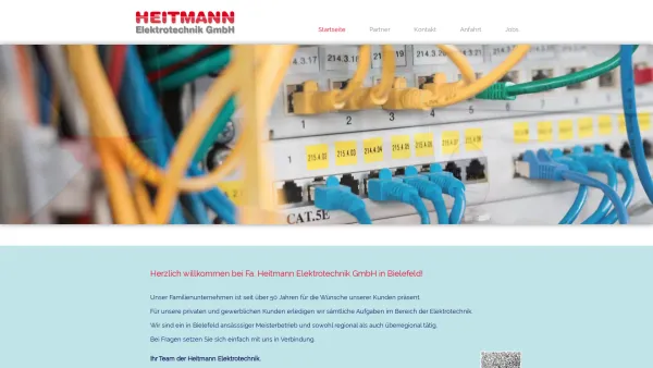 Website Screenshot: HEITMANN ELEKTROTECHNIK GmbH - Startseite - Date: 2023-06-20 10:37:50