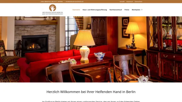 Website Screenshot: Helfende-Hand-Berlin - Helfende-Hand-Berlin | HAUS- UND WOHNUNGSAUFLÖSUNGEN - Date: 2023-06-20 10:37:50