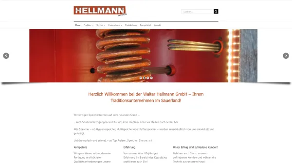 Website Screenshot: Walter Hellmann GmbH - Hellmann Behälterbau – Ihr Traditionsunternehmen im Sauerland - Date: 2023-06-20 10:37:50