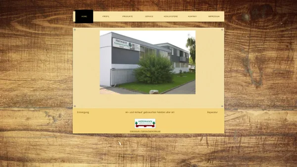 Website Screenshot: Hermann-Palettenrecycling GmbH - Hermann-Palettenrecycling GmbH - Date: 2023-06-20 10:37:50