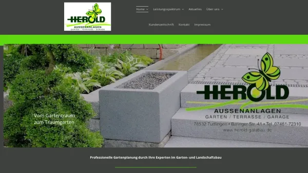Website Screenshot: Rainer Herold Garten und Landschaftsbau - Home - Date: 2023-06-20 10:37:50