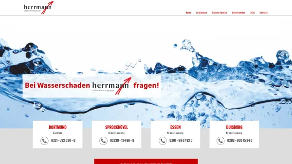 Website Screenshot: Herrmann GmbH Mess und Ortungstechnik - Ortungs- und Trocknungstechnik Dortmund Essen Duisburg | herrmann GmbH | Ein Unternehmen der Hestia Gruppe - Date: 2023-06-20 10:37:50