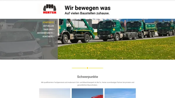 Website Screenshot: Edwin Herter e.K. Containerdienst - Wir bewegen was - Startseite - Date: 2023-06-20 10:37:50