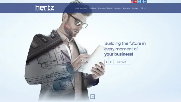 Website Screenshot: Hertz Kompressoren GmbH - Startseite - Date: 2023-06-20 10:37:50