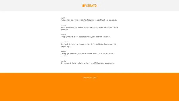 Website Screenshot: Hess Event - STRATO - Domain reserved - Date: 2023-06-20 10:37:52