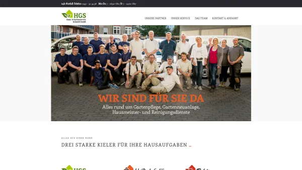 Website Screenshot: HGS-Haus-& Gartenservice Schmidt GmbH - HGS | Haus- & Gartenservice Schmidt GmbH - Date: 2023-06-20 10:37:52