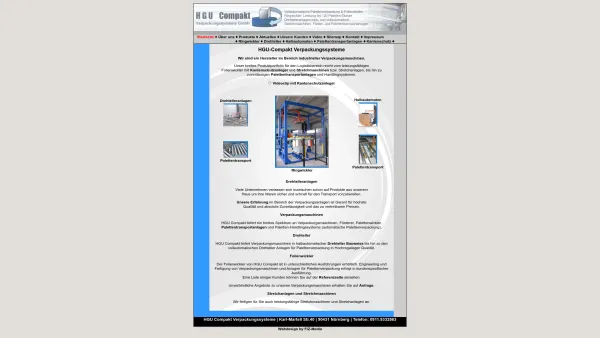 Website Screenshot: HGU-Compakt - HGU Compakt Verpackungssysteme GmbH - Date: 2023-06-20 10:37:52