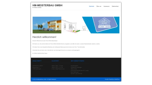Website Screenshot: Höhle Massivhaus Kompetent, gut und preiswert! - HM-Meisterbau GmbH – Ihr Partner am Bau! - Date: 2023-06-20 10:37:53