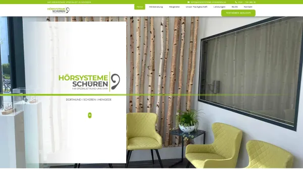 Website Screenshot: Hörsysteme Schüren - Ihr Hörgeräte Spezialist in Dortmund - Hörsysteme Schüren - Date: 2023-06-20 10:42:05