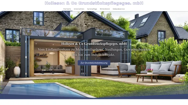 Website Screenshot: Hollesen & Co. Grundstückspflege GmbH - Startseite - Hollesen & Co Grundstückspflegeges. mbH - Date: 2023-06-20 10:37:56