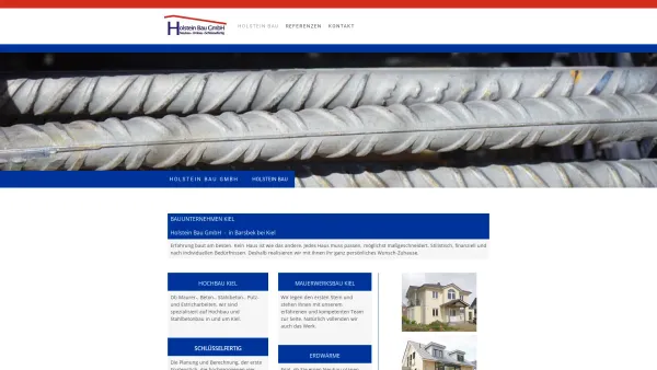 Website Screenshot: Holstein Bau GmbH - Bauunternehmen - Barsbek bei Kiel - Holstein Bau GmbH - Date: 2023-06-20 10:37:56