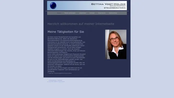 Website Screenshot: Dipl.-Kff. Bettina Holzke Steuerberaterin - Qualifizierte Steuerberatung in Burgdorf - Home - Date: 2023-06-20 10:37:56