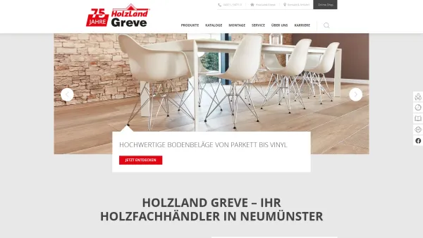 Website Screenshot: HolzLand Greve GmbH & Co. KG - Holzhandel für den Raum Neumünster, Kiel & Norderstedt - Date: 2023-06-20 10:37:56