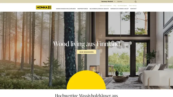 Website Screenshot: Honka Blockhaus GmbH - ▷ Holzhaus bauen – natürlich am besten mit HONKA. - Date: 2023-06-20 10:37:56
