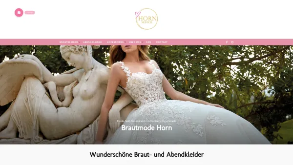 Website Screenshot: Horn Brautmode -  Mode für Hochzeit und Events - Brautmode HORN | München Innenstadt - Brautkleider & Abendkleider - Date: 2023-06-20 10:37:56