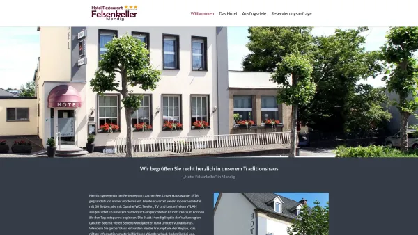 Website Screenshot: Hotel-Restaurant Felsenkeller - Willkommen - hotel-felsenkeller.de - Date: 2023-06-20 10:37:56
