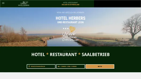 Website Screenshot: Herbers Hotel Restaurant - HOTEL HERBERS IN OSTFRIESLAND - Date: 2023-06-20 10:37:56